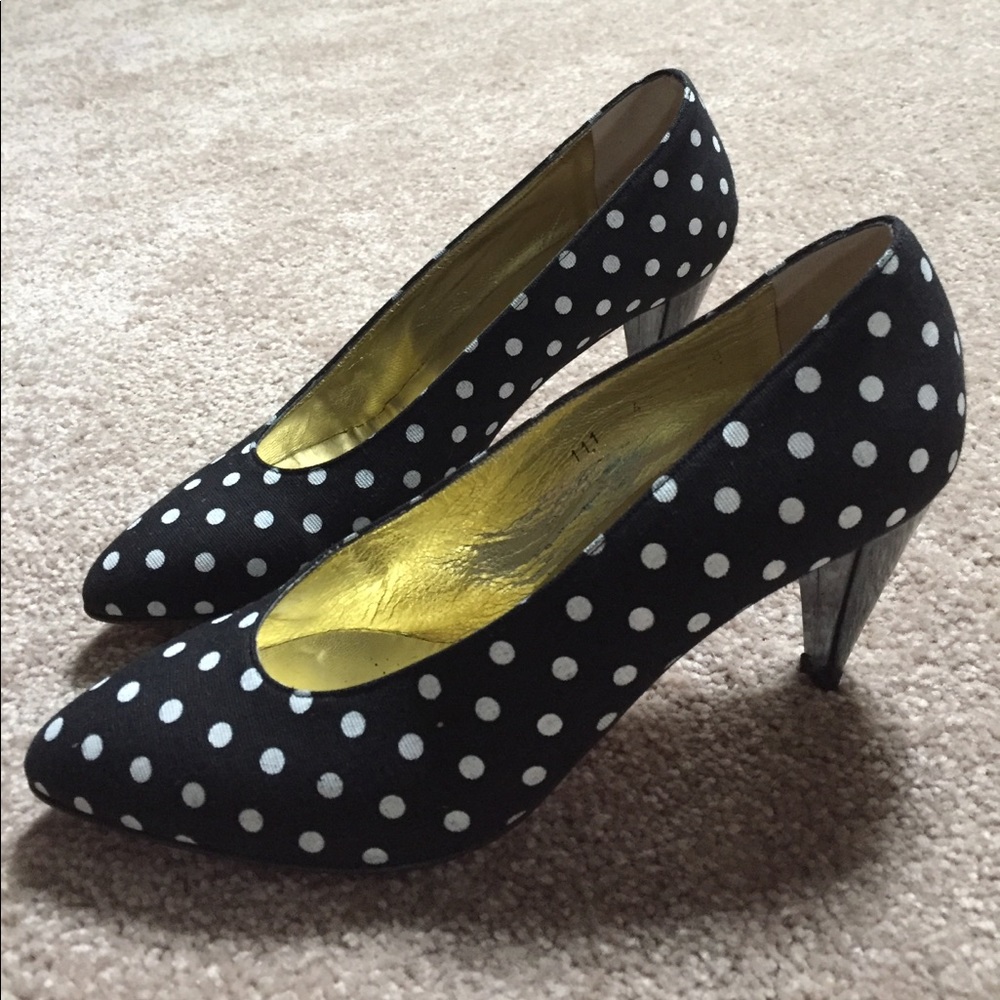Vintage Walter Steiger Polka Dot Heels